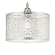 image 2 of Ornate Moroccan Style Decorated Shiny Silver Metal Pendant Shade 25cm x 15cm | Silver | Silver | 1