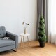 image 2 of COSTWAY 120cm Artificial Boxwood Spiral Tree Greenery Tree Green | One Size