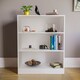 image 4 of Vida Designs Cambridge 3 Tier Low Bookcase Display Storage, White