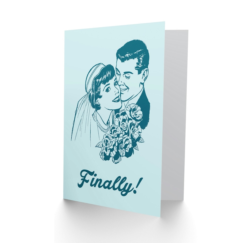 image 1 of Finally a Wedding Couple Wedding Card