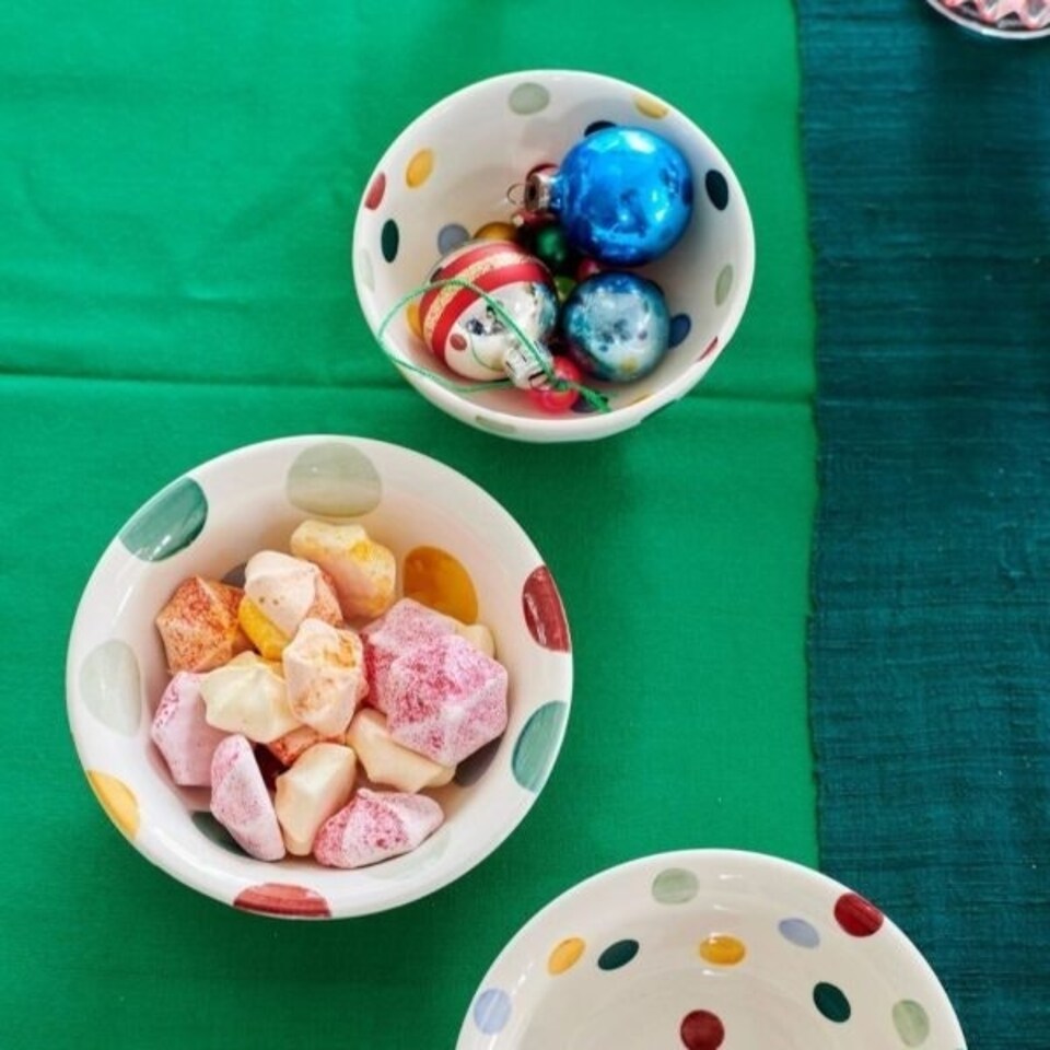 image 1 of French Bowl: 13.5cm Emma Bridgewater Polka Dot French Bowl, Ceramic | White