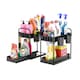 image 1 of DMD 2 Pack Under Sink Storage Kitchen Organiser with Pull Out Shelf Black