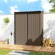 image 8 of Outsunny Outdoor Storage Shed w/ Lockable Door for Garden, Brown