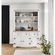 image 1 of Mercers Furniture Corona White 3 Door Welsh Dresser Buffet Hutch Sideboard Display Cabinet Solid Wood Mexican Pine Wooden