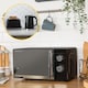 image 5 of Russell Hobbs Honeycomb Bundle Set with Kettle, 2 Slice Toaster, and Microwave Black HCBNDL2B