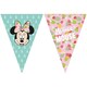 image 1 of Disney Tropical Minnie Mouse Banner - Blue/Pink - One Size