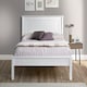 image 2 of 4ft6 Double Pure white,wood,wooden low foot end board,solid panel bed frame.Shaker style.