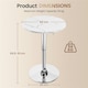 image 3 of Yaheetech  Adjustable Pub Round Table