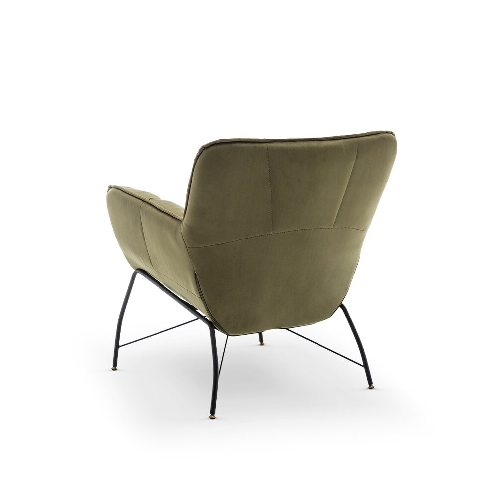 image 1 of Velvet Sage Green Eliana Accent Chair
