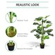 image 4 of Outsunny 100cm/3.3FT Artificial Monstera Tree Fake Plant in Pot Indoor
