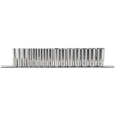 3/8"15Pc Met. Deep Socket Rail - 16494