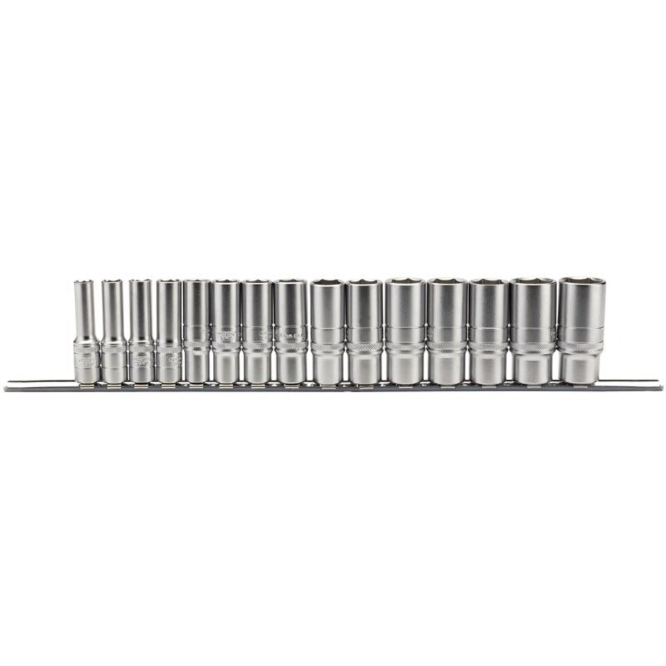 3/8"15Pc Met. Deep Socket Rail - 16494