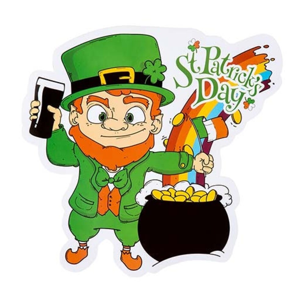 St Patricks Day Decorative Paper Cutout 30cm