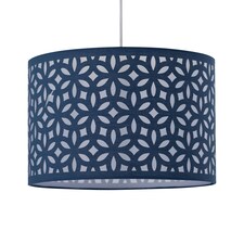 Navy Blue Laser Cut 25cm Pendant Lightshade Blue