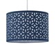 image 1 of Navy Blue Laser Cut 25cm Pendant Lightshade Blue