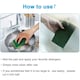 image 2 of Super Bright Green Scouring Pads Heavy Duty Scourer Scrub Cleaning 10Pk