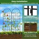 image 4 of COSTWAY 2 Pack Garden Plant Trellis Stakes for Climbing Plants