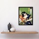 image 4 of Samurai Portrait Actor Japan Vintage Framed Wall Art Print Kunichika 12x16"
