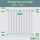 image 3 of Bettacare Simply Secure Wooden Screw Fit Gate, 72cm - 79cm, Black, Wooden Dog Gate Gate, Screw Fit Pet Stair Gate, Puppy Gate