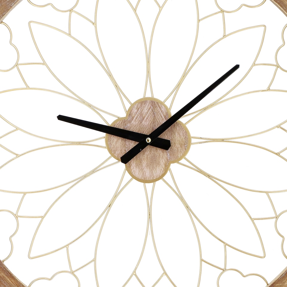 image 1 of Charles Bentley Ullswater Indoor Outdoor Round Skeleton Wall Clock 60cm