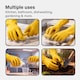 image 5 of Household Gloves 4 Pairs Strong Non Slip Grip Reusable Rubber Gloves Size Large