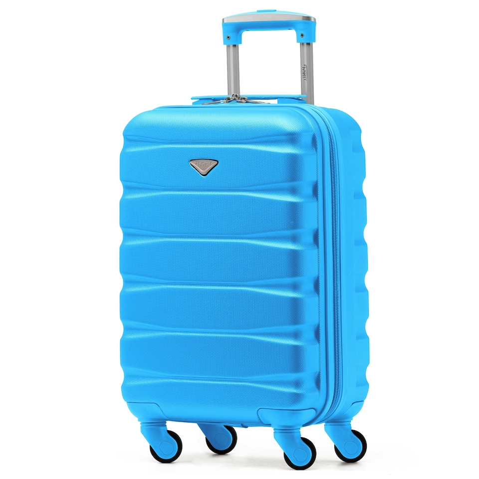 image 1 of 55x35x20cm Carry On Cabin Hard Shell Suitcase - 100+ Airlines Approved Including EasyJet (Paid), British Airways, Ryanair (Priority), TUI Blue | Turquoise | Cabin Bag