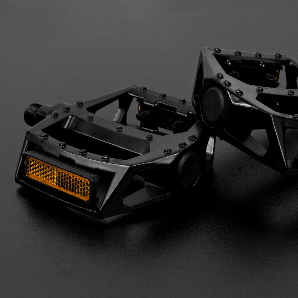 image 1 of Komodo Flat Platform Bicycle Pedals - Black