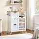 image 2 of Yaheetech 84.5 cm H Kitchen Storage Serving Cart