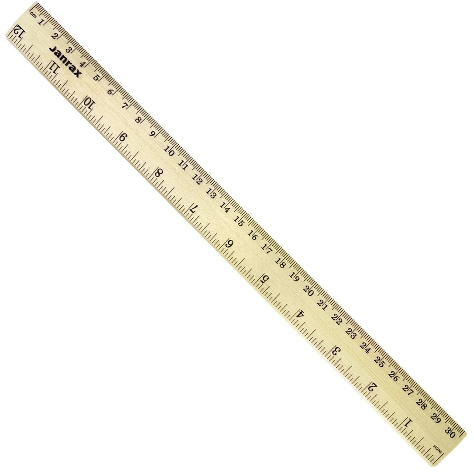 image 1 of 30cm Wooden Ruler by Janrax