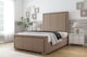 image 2 of Sloomy Lancaster Mink Plush Bed Frame With Mattress With 50" Upholstered Headboard 6' Super King