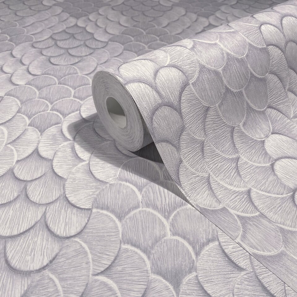 Galerie Fashion Icon Silver Grey Abstract Wallpaper - Tesco Groceries