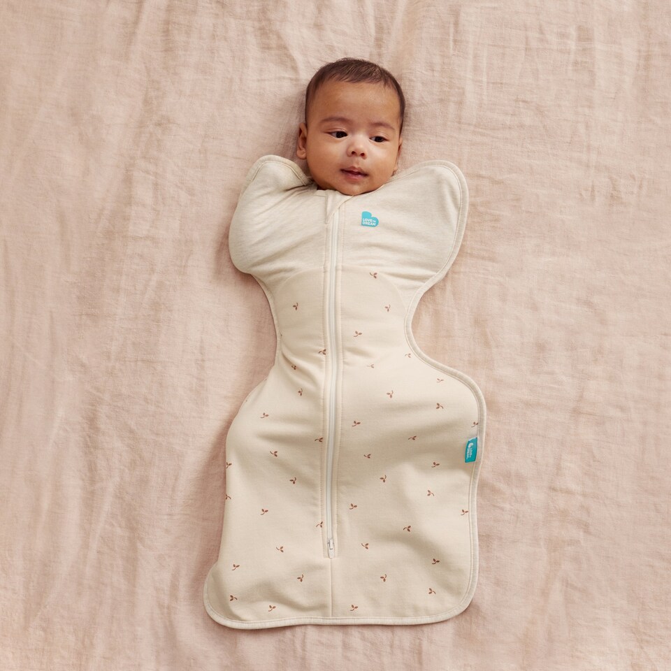image 1 of Love to Dream Swaddle Up Twigs Oatmeal 1.5 TOG Baby Swaddle - 2.2-3.8kg