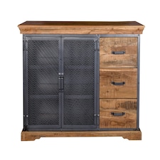 Dunphy Industrial Large Sideboard Grey