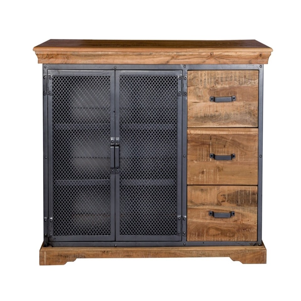 image 1 of Dunphy Industrial Large Sideboard Grey