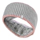 image 1 of Ladies Cable Knitted Fleece Lined Thermal Winter Ear Warmer Headband | Grey | Light Grey | One Size | 1