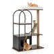 image 2 of COSTWAY 118 cm Cat Tree Tower Cat Condo Activity Center
