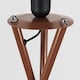 image 5 of ValueLights Camden Copper Tripod Floor Lamp Grey Taper Shade