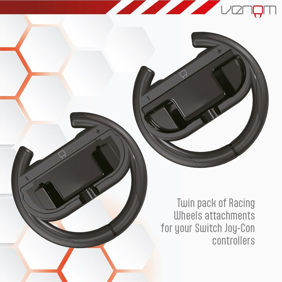 image 1 of Venom Nintendo Switch 2 Steering Wheel Twin Pack