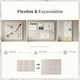 image 4 of Levede Felt Notice Board 6 Pack Wall Tiles Pin Board Self Adhesive Beige 30x30cm
