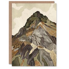 Tryfan North Ridge Mountain Snowdonia Wales Hill Climber Card