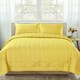 image 1 of Velosso Nolan Quilted Bedspread Set Yellow | Ochre | King
