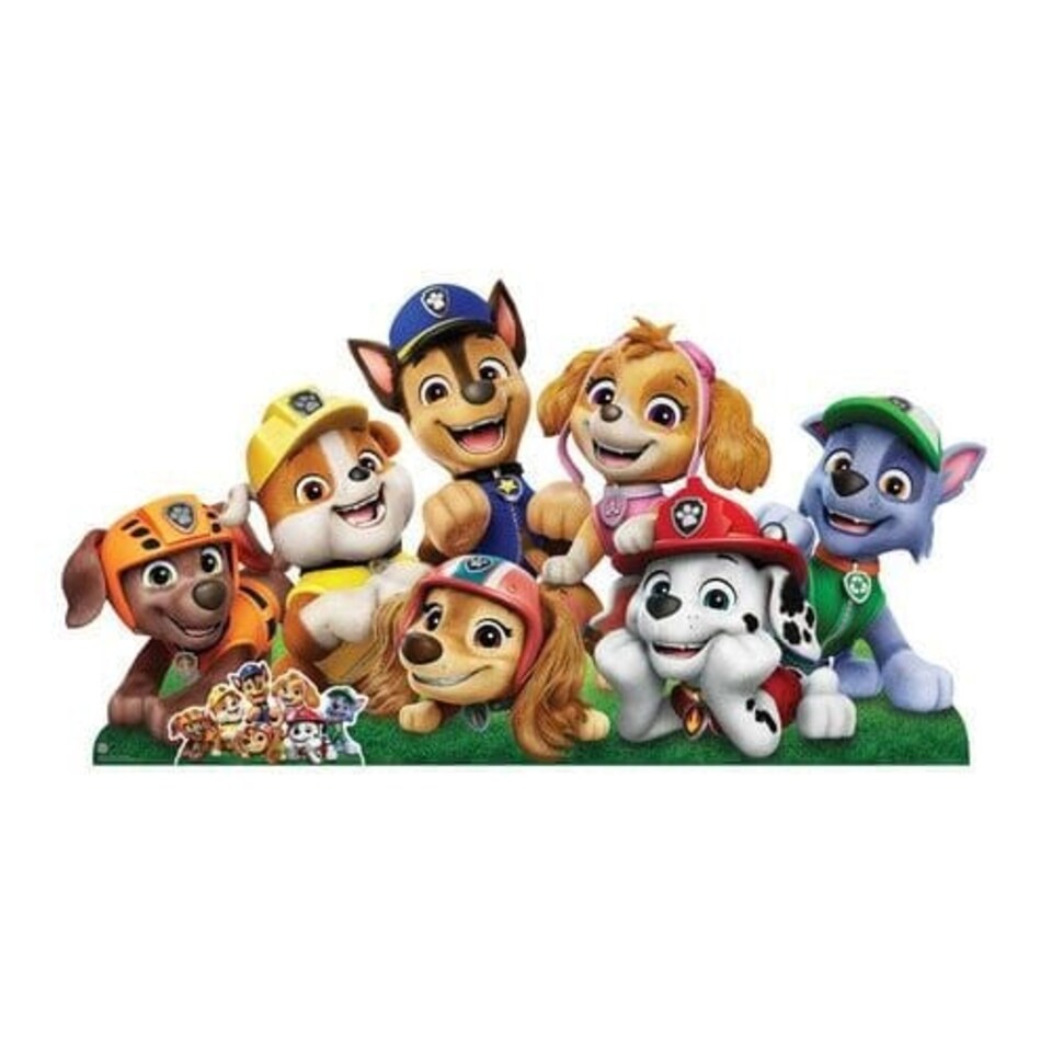 image 1 of Paw Patrol Group Shot Wide Lifesize Cardboard Cutout 94cm