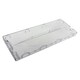 image 3 of SPARES2GO Plastic Drawer Flap Front Handle for Hotpoint RFA52 Fridge Freezer Clear