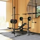 image 8 of SPORTNOW Multi-Exercise Incline/Flat Weight Bench with Bench Press Rack