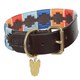 image 4 of Shires Drover Polo Dog Collar Purple | Colour: Yellow/Dark Green/Purple
Size: X-Large | XL