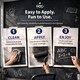 image 9 of HQC Blackboard & Chalkboard Paint - Easy Clean, Writable & Erasable Surface - Brown - 2.5L