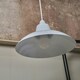 image 3 of ValueLights Retro Style Gloss White Metal Easy Fit Ceiling Pendant Light Shade - Complete with a 10w LED Bulb 3000K Warm White
