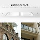 image 4 of Yaheetech 120 cm x 76 cm  Front Door Canopy Outdoor Awning Black White
