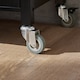 image 7 of SoBuy FKW22-SCH,Stainless Steel Top Kitchen Trolley Microwave Stand on Wheels