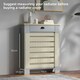 image 7 of HOMCOM Radiator Cover with Drawer, Horizontal Slat, 78cm, Grey